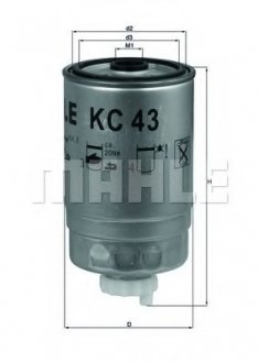 KC43 Топливный фильтр MAHLE / KNECHT подбор по vin на Brocar