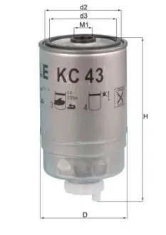 KC43 Топливный фильтр MAHLE / KNECHT подбор по vin на Brocar