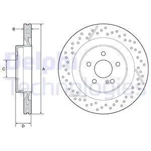 BG9211C Тормозной диск DELPHI підбір по vin на Brocar
