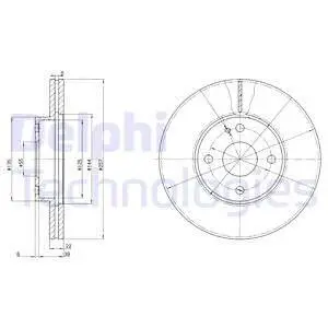 BG2804 Гальмівний диск DELPHI підбір по vin на Brocar