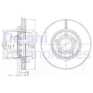 BG2518 Гальмівний диск DELPHI підбір по vin на Brocar