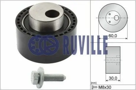 55921 Ролик натяжитель Citroen/Peugeot 1.9/2.0 HDI 98- RUVILLE подбор по vin на Brocar