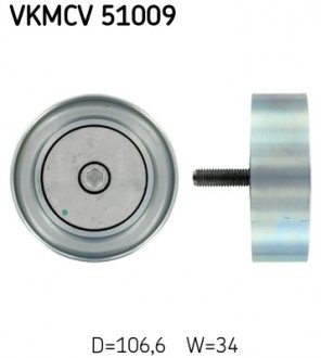 VKMCV51009 Ролик натяжний SKF підбір по vin на Brocar