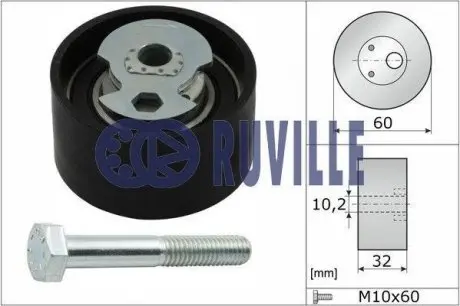 55240 Ролик натяжитель ремня ГРМ Ford Transit 2.5D 91-97 RUVILLE підбір по vin на Brocar