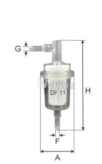 DF11 Фільтр палива M-FILTER підбір по vin на Brocar