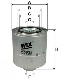 WF8060 Фильтр топлива WIX FILTERS подбор по vin на Brocar