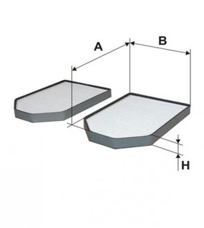 WP6942 Фильтр салона WIX FILTERS підбір по vin на Brocar