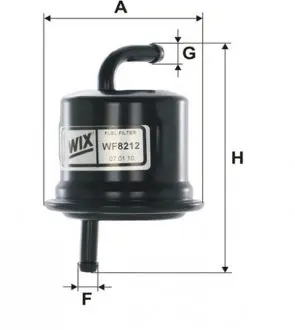 WF8212 Фільтр палива WIX FILTERS підбір по vin на Brocar
