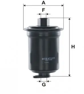 WF8205 Фільтр палива WIX FILTERS підбір по vin на Brocar