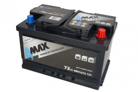 BAT72680R4MAX Аккумулятор 4MAX 12В 72Агод./680А (R+) BLIC подбор по vin на Brocar