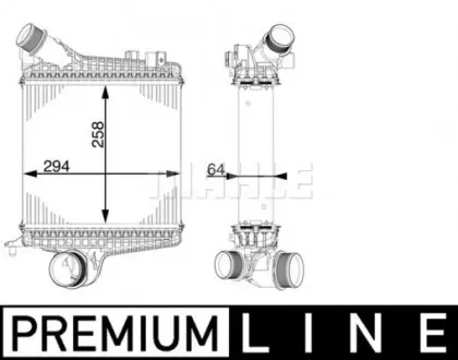 CI221000P Інтеркулер MAHLE / KNECHT підбір по vin на Brocar
