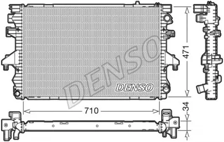 DRM32040 Радиатор охлаждения DENSO підбір по vin на Brocar