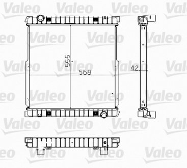 734872 Радіатор VALEO підбір по vin на Brocar