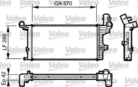 732303 Радіатор VALEO підбір по vin на Brocar