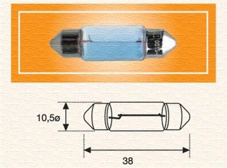 C10W24 Лампа R2 MAGNETI MARELLI підбір по vin на Brocar