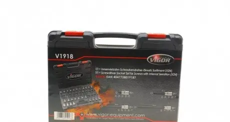 V1918 Набор бит 6-гранных 1/2&quot; (26шт) (M5-M16) (XZN) VIGOR підбір по vin на Brocar