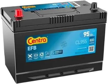 CL955 AKUMULATOR 95AH/800A 12V L+ START-STOP EFB Centra підбір по vin на Brocar