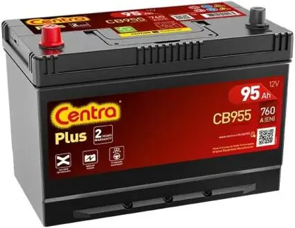CB955 Стартерна акумуляторна батарея, Стартерна акумуляторна батарея Centra підбір по vin на Brocar