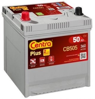 CB505 Стартерная аккумуляторная батарея Centra подбор по vin на Brocar