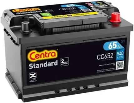 CC652 Стартерная аккумуляторная батарея Centra подбор по vin на Brocar