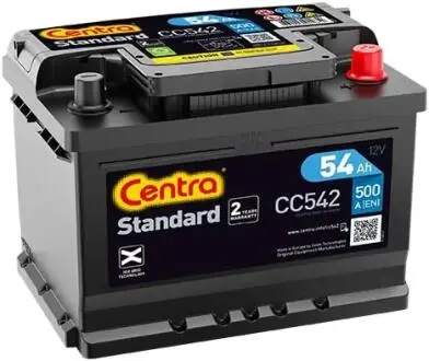 CC542 Стартерная аккумуляторная батарея Centra підбір по vin на Brocar