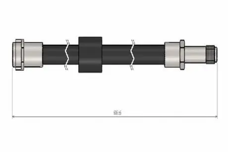 C900673A Шланг гальмівний (передній) MB Vito (W639) 03- (605mm) (М10x1mm) Cavo підбір по vin на Brocar