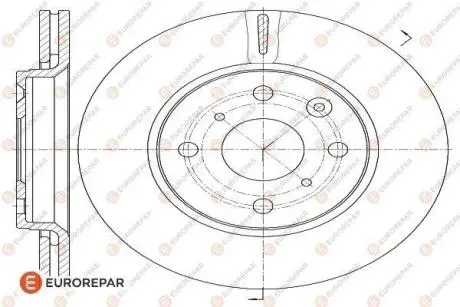 1618862380 Диск гальмівний к-кт EUROREPAR підбір по vin на Brocar