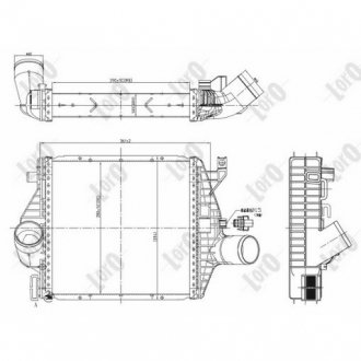 0540180015 Iнтеркулер ABAKUS підбір по vin на Brocar
