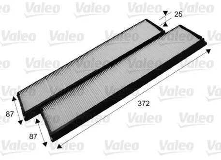 715684 Фільтр салону VALEO підбір по vin на Brocar