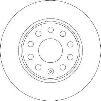 DF6952 TARCZA HAM. VW T. T-ROC 1,0-1,5 TSI/1,6-2,0 TDI 17- TRW подбор по vin на Brocar
