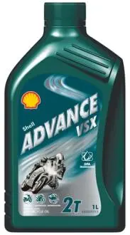550053703 Олива моторна SHELL Shell Advance VSX 2T (Каністра 1л) SHELL підбір по vin на Brocar
