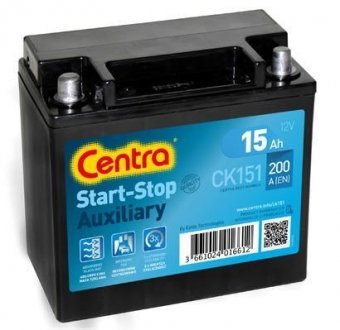 CK151 Стартерная аккумуляторная батарея, Стартерная аккумуляторная батарея Centra підбір по vin на Brocar