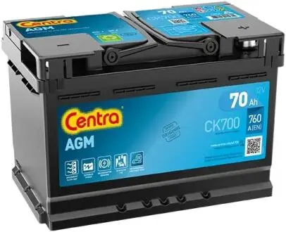 CK700 Стартерная аккумуляторная батарея Centra подбор по vin на Brocar