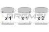 Гальмівні колодки зад. Jeep Compass 16- (TRW) BP3818