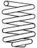 Пружина передняя VW Passat B3 B4 92-96г. d12.5h372mm. 997 462