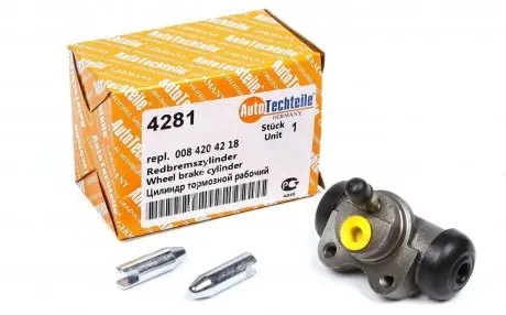 1004281 Цилиндр тормозной (задний) MB 207-310 (d=15.87mm) (4281) AUTOTECHTEILE подбор по vin на Brocar