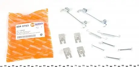 5040703 Комплект пружинок колодок ручника Fiat Ducato 06- AUTOTECHTEILE подбор по vin на Brocar