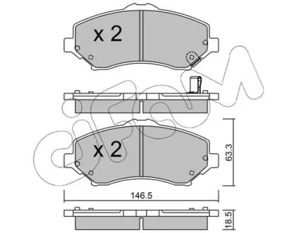 8228621 KLOCKI HAMULC. FIAT FREEMONT 11- PRZÓD CIFAM підбір по vin на Brocar