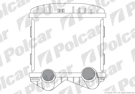 5095J81X Охладитель воздуха (интеркулер) SMART POLCAR подбор по vin на Brocar