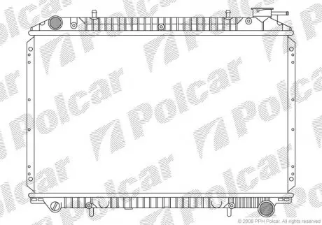 2750087 Радіатор охолодження POLCAR підбір по vin на Brocar