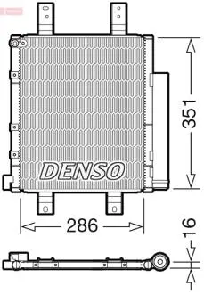 DCN35005 CHŁODNICA KLIMATYZACJI DAIHATSU HONDA DENSO підбір по vin на Brocar