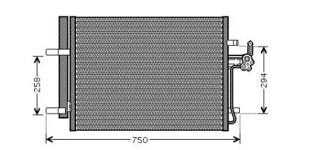 FDA5428D Конденсер кондиционера (вир-во AVA) AVA COOLING подбор по vin на Brocar