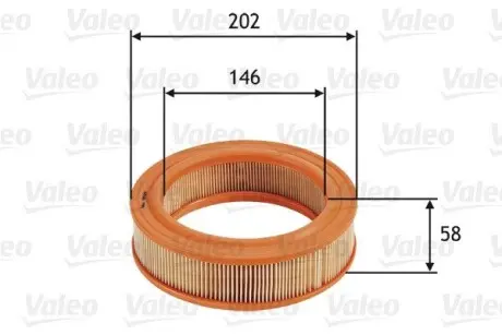 585644 Фільтр повітряний VALEO підбір по vin на Brocar
