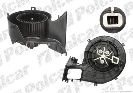 6530NU1X Вентилятор обогрева SAAB 9-3, 02- POLCAR подбор по vin на Brocar