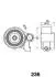 BE236 Натяжний ролік Hiace,Land Cruiser 120 JAPANPARTS підбір по vin на Brocar