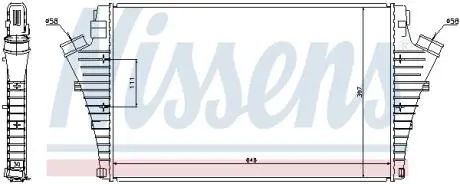 96748 Интеркулер 96748 NISSENS NISSENS підбір по vin на Brocar