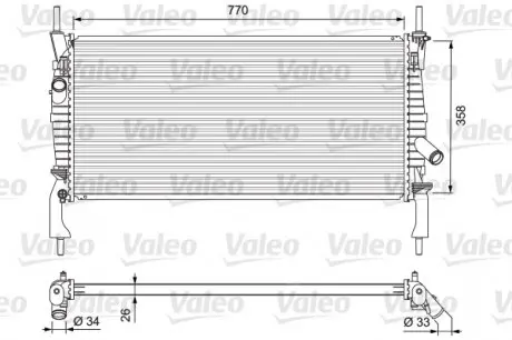 701731 Теплообменник VALEO підбір по vin на Brocar