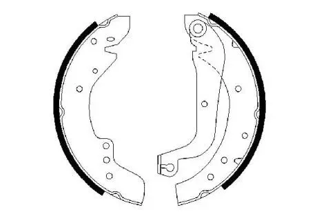0986487547 Колодки гальмівні барабанні BOSCH підбір по vin на Brocar