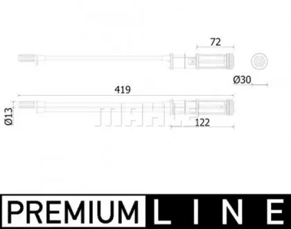 AD299000P Осушувач, система кондиціонування повітря MAHLE / KNECHT підбір по vin на Brocar