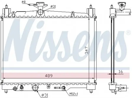 64801 Радіатор NISSENS підбір по vin на Brocar